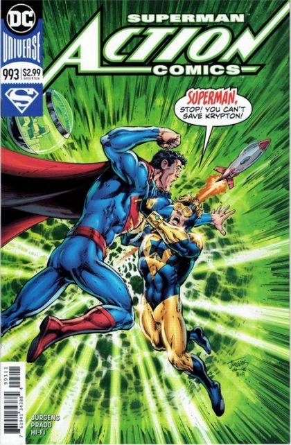 Action Comics, Vol. 3 Booster Shot, Part I |  Issue#993A | Year:2017 | Series: Superman | Pub: DC Comics | Dan Jurgens Regular