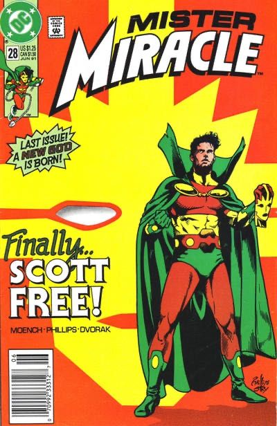 Mister Miracle, Vol. 2 God-Spawn |  Issue#28A | Year:1991 | Series: Mister Miracle | Pub: DC Comics | Direct Edition