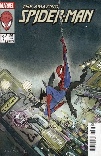 The Amazing Spider-Man, Vol. 5 Beyond, "Beyond: Chapter Eleven" |  Issue#85C | Year:2022 | Series: Spider-Man | Pub: Marvel Comics | Peach Momoko Classic Homage Variant Cover
