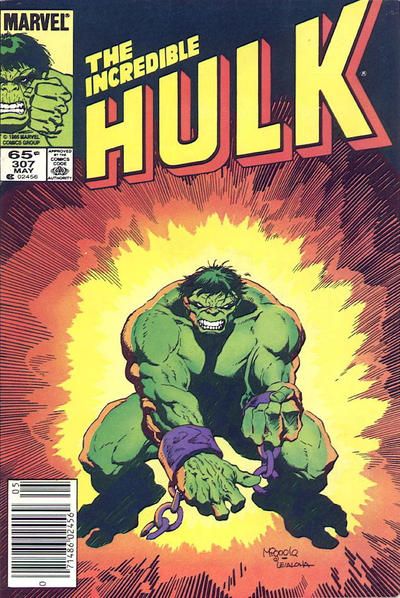 The Incredible Hulk, Vol. 1 "...The Hunt Across Worlds!" |  Issue#307B | Year:1985 | Series: Hulk | Pub: Marvel Comics | Newsstand Edition