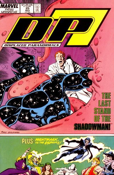 D.P.7 The Face Of Death! |  Issue#25A | Year:1988 | Series: New Universe | Pub: Marvel Comics | Direct Edition