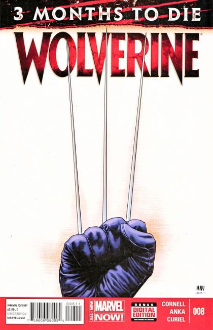 Wolverine, Vol. 6 Three Months to Die - Games of Deceit and Death, Part One |  Issue#8A | Year:2014 | Series: Wolverine | Pub: Marvel Comics | Regular Steve McNiven Cover