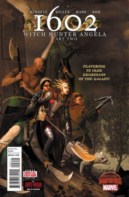 Marvel 1602: Witch Hunter Angela Secret Wars: Warzones - In Which All the World's a Stage and The Guardians Overthrow the Players |  Issue#2A | Year:2015 | Series: Marvel 1602 | Pub: Marvel Comics | Stephanie Hans Regular