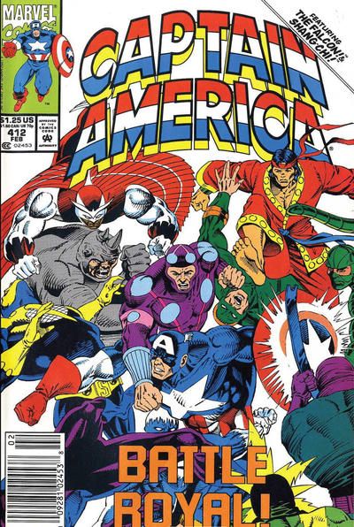 Captain America, Vol. 1 Disguise The Limit |  Issue#412B | Year:1993 | Series: Captain America | Pub: Marvel Comics | Newsstand Edition