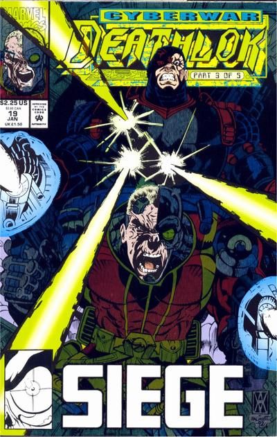 Deathlok, Vol. 2 Cyberwar, Part 3: Siege |  Issue#19A | Year:1993 | Series: Deathlok | Pub: Marvel Comics | Direct Edition
