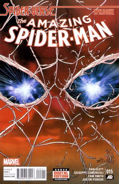The Amazing Spider-Man, Vol. 3 Spider-Verse - Spider-Verse, Epilogue |  Issue#15A | Year:2015 | Series: Spider-Man | Pub: Marvel Comics | Regular Giuseppe Camuncoli Cover