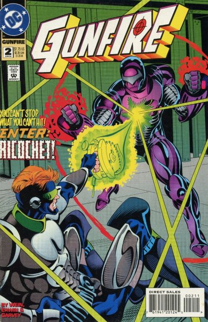 Gunfire On the Rebound |  Issue#2A | Year:1994 | Series:  | Pub: DC Comics | Direct Edition