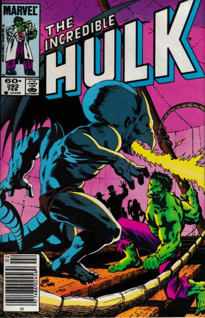 The Incredible Hulk, Vol. 1 Dragon-Night! |  Issue#292B | Year:1983 | Series: Hulk | Pub: Marvel Comics | Newsstand Edition