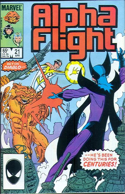Alpha Flight, Vol. 1 "Love Wrought New Alchemy..." |  Issue#21A | Year:1985 | Series: Alpha Flight | Pub: Marvel Comics | Direct Edition