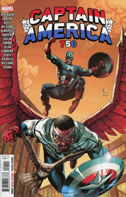 Captain America 750 (2023) A Cup of Tea / Nothing but a Fight / Reflections / The Hero / Then & Now / The Mantle / One Lucky Shot |  Issue#750A | Year:2023 | Series:  | Pub: Marvel Comics | Gary Frank Regular