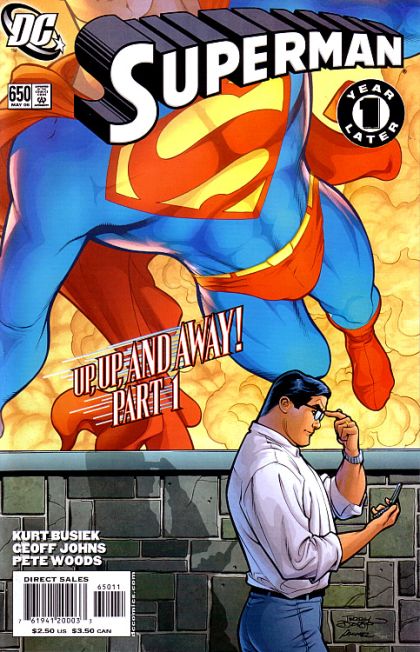 Superman, Vol. 1 Up, Up, and Away! - Chapter One: Mortal Man |  Issue#650A | Year:2006 | Series: Superman | Pub: DC Comics | Terry Dodson Regular Cover