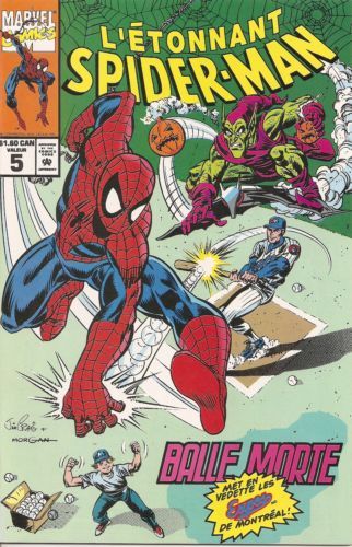 L'étonnant Spider-Man [CAN] Explosion de cris! |  Issue#5 | Year:1993 | Series:  | Pub: Editions Héritage | Marvel Comics