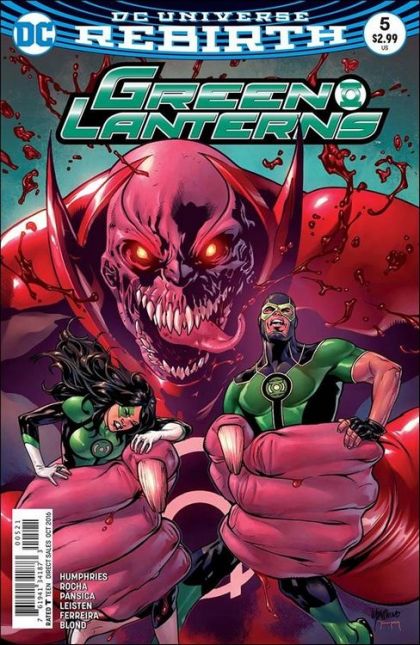 Green Lanterns Rage Planet, Part 5 |  Issue#5B | Year:2016 | Series: Green Lantern | Pub: DC Comics | Emanuela Lupacchino Variant