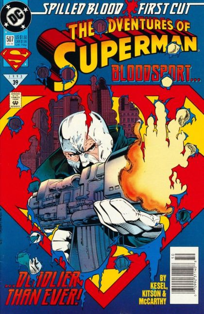 The Adventures of Superman Spilled Blood - Skin Game |  Issue#507B | Year:1993 | Series: Superman | Pub: DC Comics | Newsstand Edition