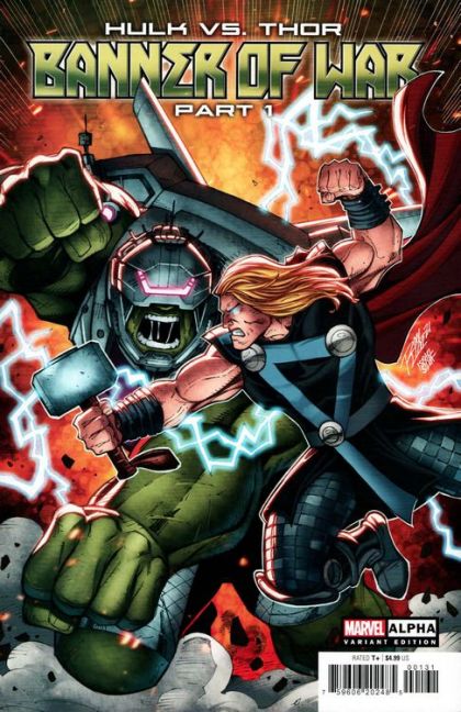 Hulk vs. Thor: Banner of War Alpha Part 1 |  Issue#1C | Year:2022 | Series:  | Pub: Marvel Comics | Ron Lim Cover