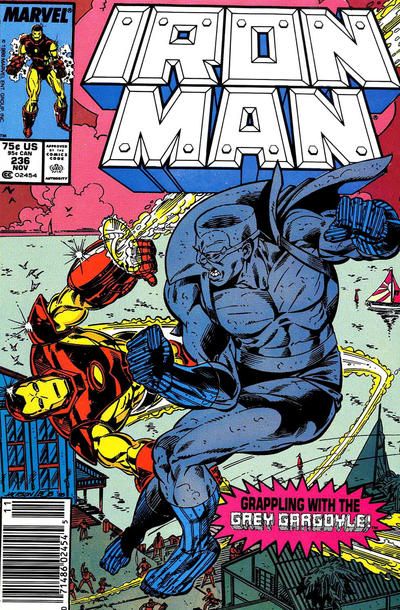 Iron Man, Vol. 1 Stone Cold |  Issue#236B | Year:1988 | Series: Iron Man | Pub: Marvel Comics | Newsstand Edition