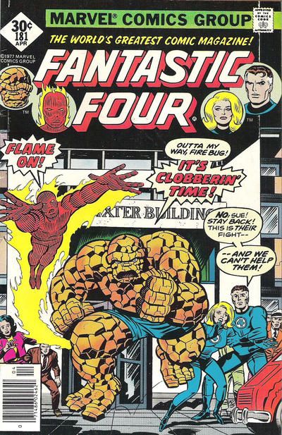 Fantastic Four, Vol. 1 Side By Side with...Annihilus?? |  Issue#181A | Year:1977 | Series: Fantastic Four | Pub: Marvel Comics | Whitman Variant