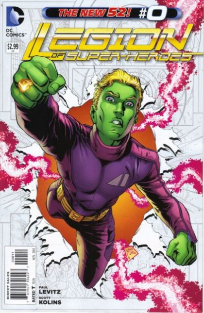 Legion of Super-Heroes, Vol. 7 Brainiac's Original Sin |  Issue#0 | Year:2012 | Series: Legion of Super-Heroes | Pub: DC Comics | Steve Lightle Regular