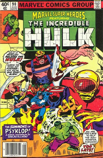 Marvel Super-Heroes, Vol. 1 The Summons of Psyklop |  Issue#90B | Year:1980 | Series:  | Pub: Marvel Comics |