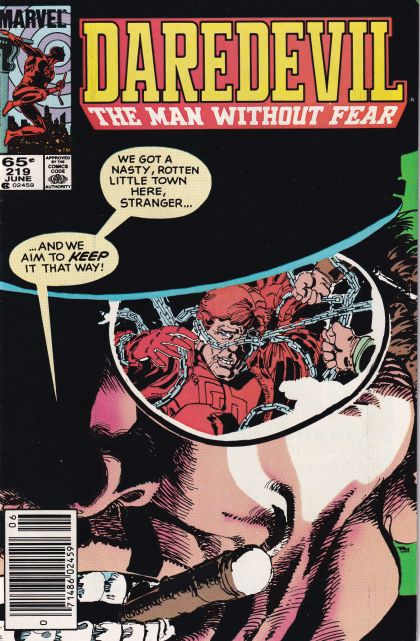 Daredevil, Vol. 1 Badlands |  Issue#219B | Year:1985 | Series: Daredevil | Pub: Marvel Comics | Newsstand Edition