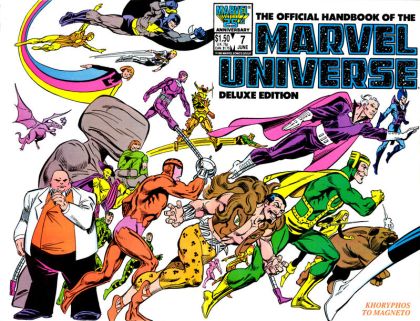 Official Handbook of the Marvel Universe: Deluxe Edition (Vol. 2) Khoryphos to Magneto |  Issue#7A | Year:1986 | Series: Official Handbook of the Marvel Universe | Pub: Marvel Comics | Direct Edition