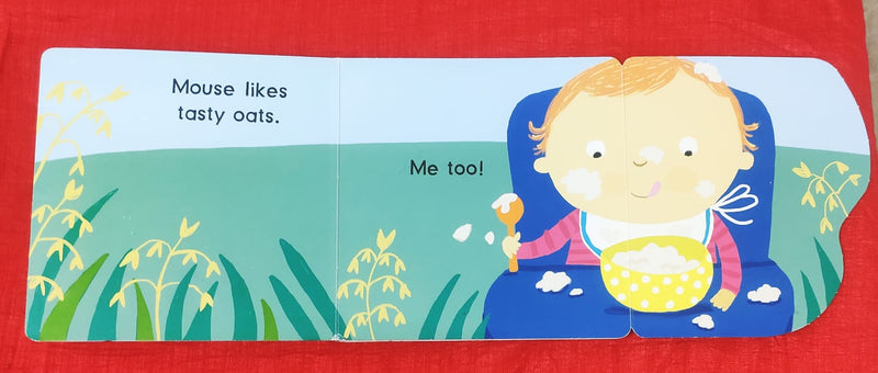 Feeding Time | One Line Story  Book | For 0-2 Years Old | Board Book | SKU: 2405_101_A105
