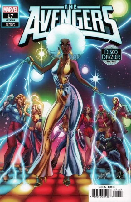 The Avengers, Vol. 9  |  Issue#17C | Year:2024 | Series:  | Pub: Marvel Comics | J. Scott Campbell Disco Dazzler Variant