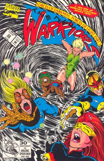 The New Warriors, Vol. 1 Forces Of Darkness, Forces Of Light, Act One: Crawling To The Shadows |  Issue#32A | Year:1992 | Series: New Warriors | Pub: Marvel Comics | Direct Edition