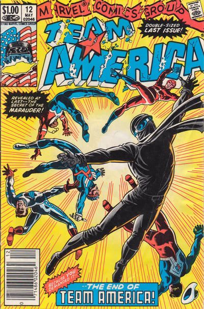 Team America The End of Team America! |  Issue#12B | Year:1983 | Series:  | Pub: Marvel Comics | Newsstand Edition