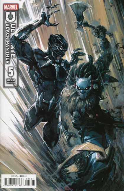 Ultimate Black Panther  |  Issue#5B | Year:2024 | Series:  | Pub: Marvel Comics | Clayton Crain Variant