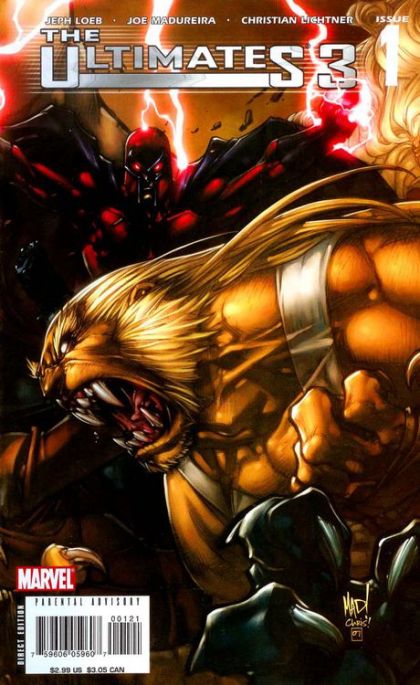 The Ultimates, Vol. 3 Sex, Lies, & DVD, 3.1: Improbable Cause |  Issue#1B | Year:2007 | Series: Ultimates | Pub: Marvel Comics | Joe Madureira Connecting Variant