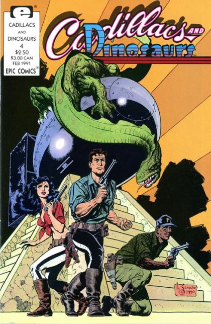 Cadillacs and Dinosaurs, Vol. 1  |  Issue#4A | Year:1991 | Series:  | Pub: Marvel Comics | Newsstand Edition
