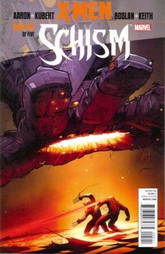 X-Men: Schism Schism - Schism, Part Five |  Issue#5A | Year:2011 | Series: X-Men | Pub: Marvel Comics | Adam Kubert Regular Cover