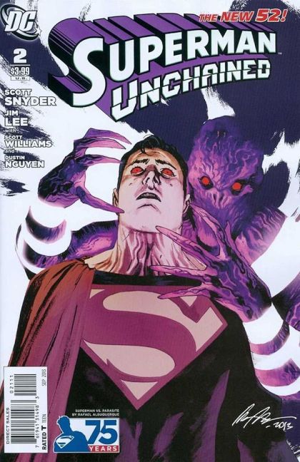 Superman Unchained The Fall / Epilogue |  Issue#2K | Year:2013 | Series: Superman | Pub: DC Comics | Superman vs Parasite Cover