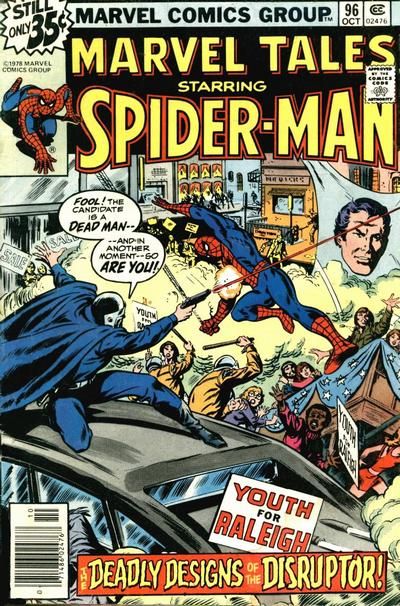 Marvel Tales, Vol. 2 The Deadly Designs of the Disruptor |  Issue#96B | Year:1978 | Series: Spider-Man | Pub: Marvel Comics |