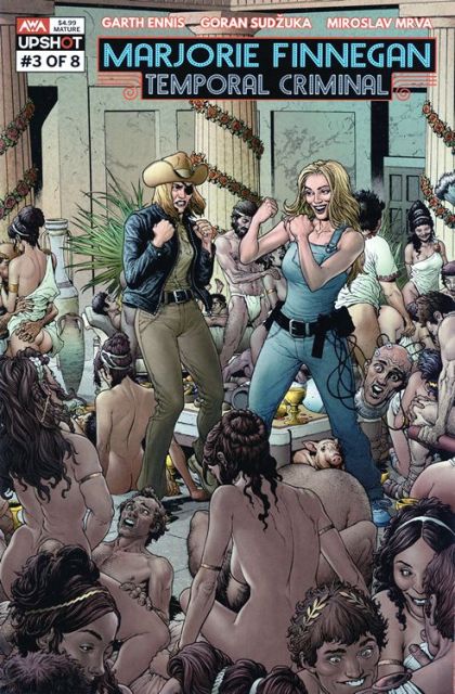 Marjorie Finnegan: Temporal Criminal The Marj Who Fell to Earth |  Issue#3B | Year:2021 | Series:  | Pub: AWA Studios | NSFW Variant Cover by Andy Clarke