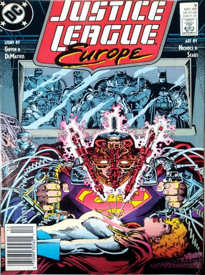 Justice League Europe / International Under the Skin |  Issue#9B | Year:1989 | Series: JLA | Pub: DC Comics | Newsstand Edition