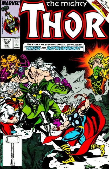 Thor, Vol. 1 Secret Wars - The Secret Love |  Issue#383A | Year:1987 | Series: Thor | Pub: Marvel Comics | Direct Edition