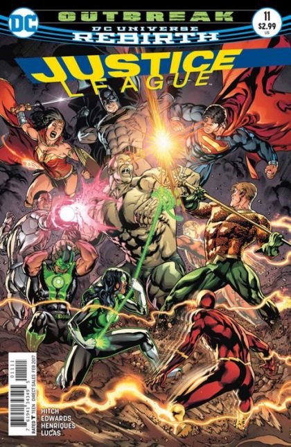Justice League, Vol. 2 Outbreak, Conclusion |  Issue#11A | Year:2016 | Series: Justice League | Pub: DC Comics | Regular Fernando Pasarin & Matt Ryan Cover