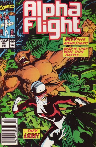 Alpha Flight, Vol. 1 Earth War, Part 1: The Big Picture |  Issue#84A | Year:1990 | Series: Alpha Flight | Pub: Marvel Comics |