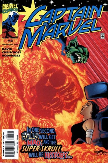 Captain Marvel, Vol. 5 Skrull & Crossbones |  Issue#8A | Year:2000 | Series:  | Pub: Marvel Comics | ChrisCross Regular
