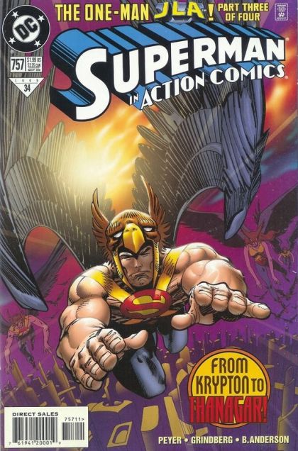 Action Comics, Vol. 1 Secret Origins - One-Man JLA, Part 3: Eyes Of The Hawk |  Issue#757A | Year:1999 | Series:  | Pub: DC Comics | Direct Edition