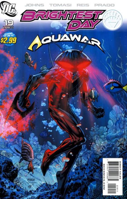 Brightest Day Brightest Day - Aquawar, Part 1 |  Issue#19A | Year:2011 | Series:  | Pub: DC Comics | David Finch & Scott Williams Regular Cover