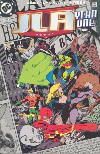 JLA: Year One Justice League of America |  Issue#1A | Year:1997 | Series: JLA | Pub: DC Comics | Barry Kitson Regular Cover