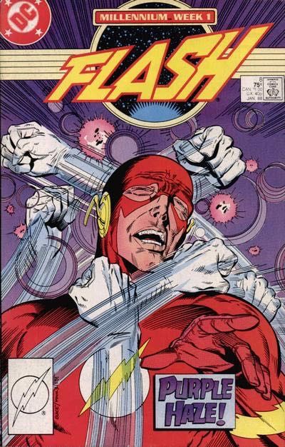 Flash, Vol. 2 Millennium - Purple Haze |  Issue#8A | Year:1987 | Series: Flash | Pub: DC Comics |