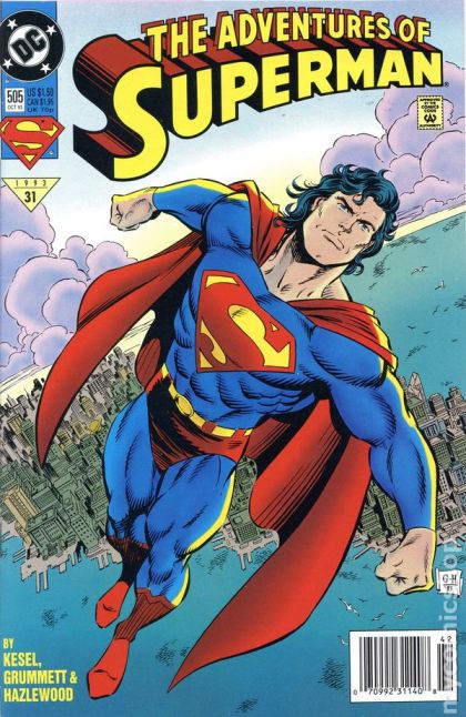 The Adventures of Superman Reign Of The Superman |  Issue#505B | Year:1993 | Series: Superman | Pub: DC Comics | Newsstand Edition