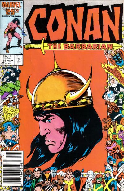Conan the Barbarian, Vol. 1 The Killing Season |  Issue#188B | Year:1986 | Series: Conan | Pub: Marvel Comics |