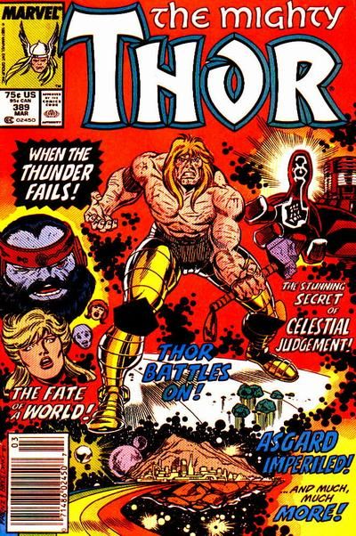 Thor, Vol. 1 When the Thunder Fails |  Issue#389B | Year:1987 | Series: Thor | Pub: Marvel Comics | Newsstand Edition