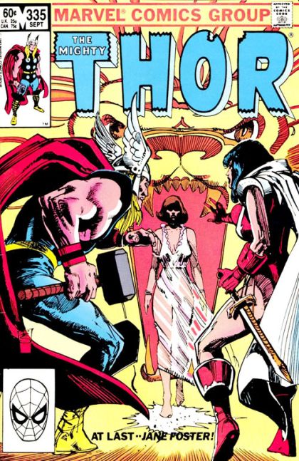 Thor, Vol. 1 Runequest's End! |  Issue#335A | Year:1983 | Series: Thor | Pub: Marvel Comics | Direct Edition