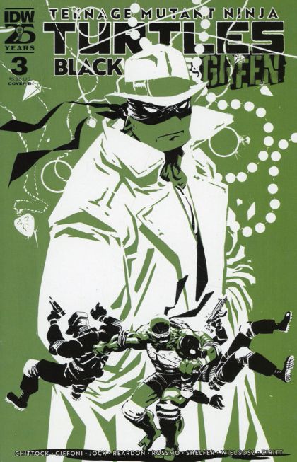 Teenage Mutant Ninja Turtles: Black, White & Green  |  Issue#3B | Year:2024 | Series: Teenage Mutant Ninja Turtles | Pub: IDW Publishing | Riley Rossmo Variant